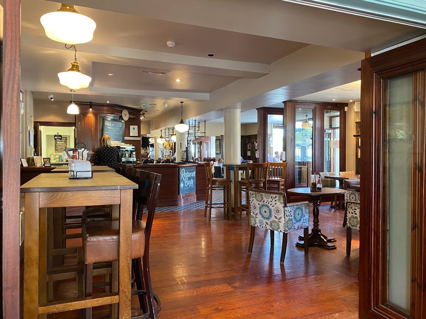 The bar at Anglesey Arms Hotel