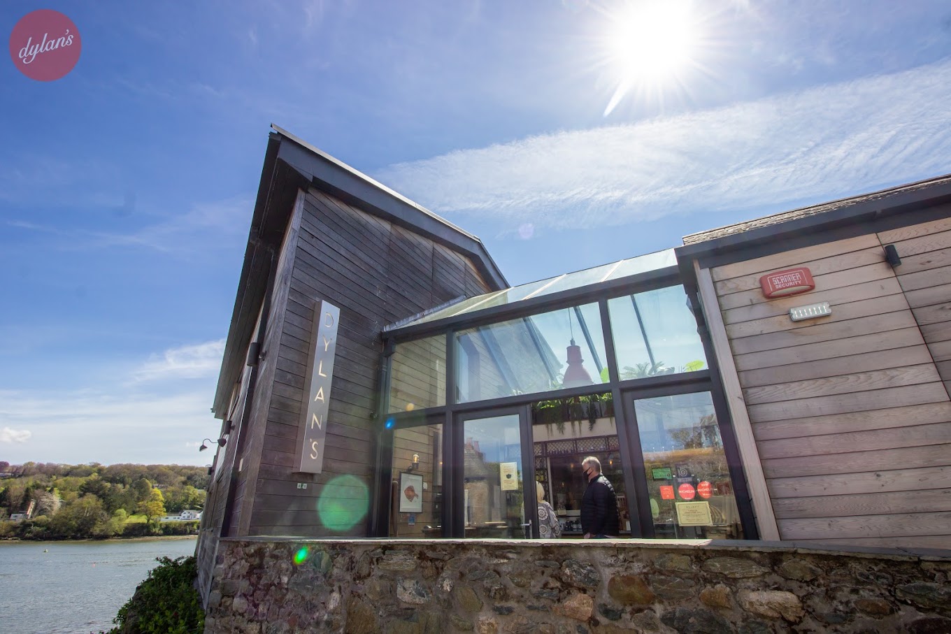 Moat view of Beaumaris castle